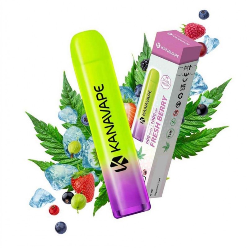 Kanavape 600 Einweg E-Zigarette 10% CBD - Fresh Be...
