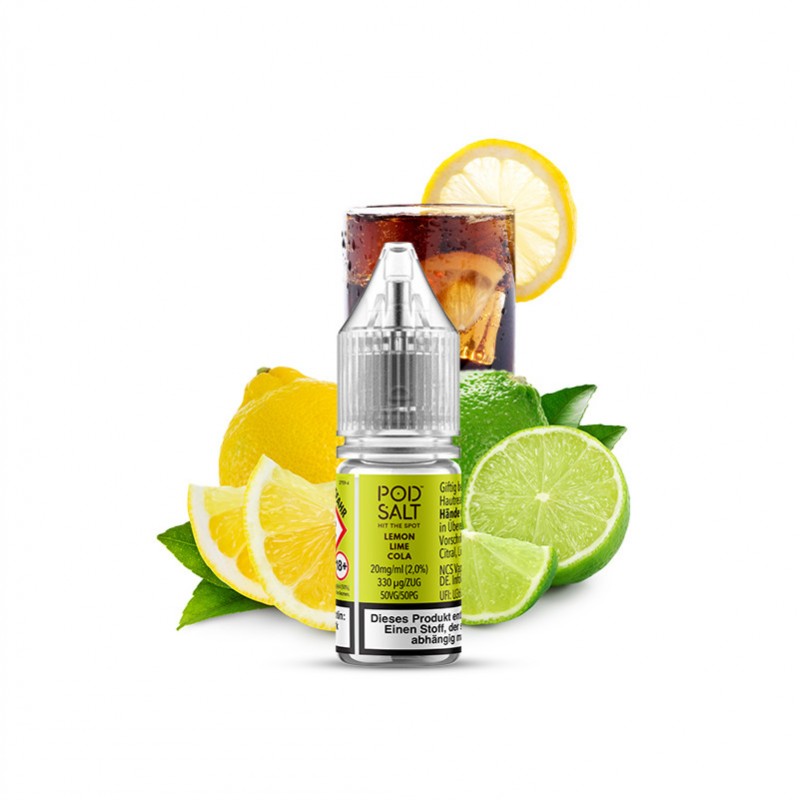 Pod Salt XTRA Lemon Lime Cola Nikotinsalz Liquid 1...