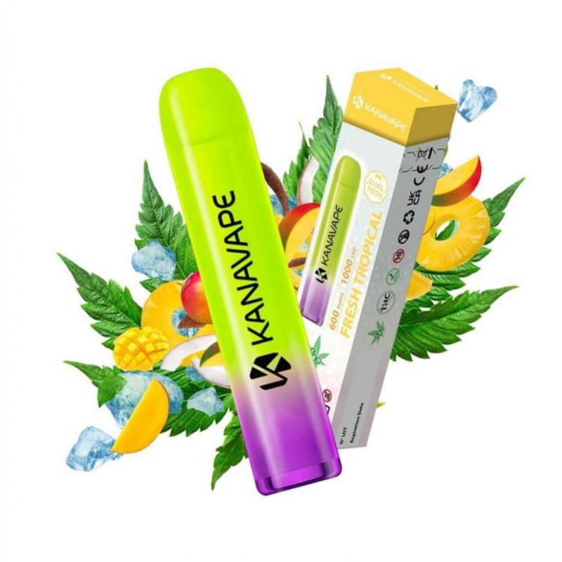 Kanavape 600 Einweg E-Zigarette 10% CBD - Fresh Tr...