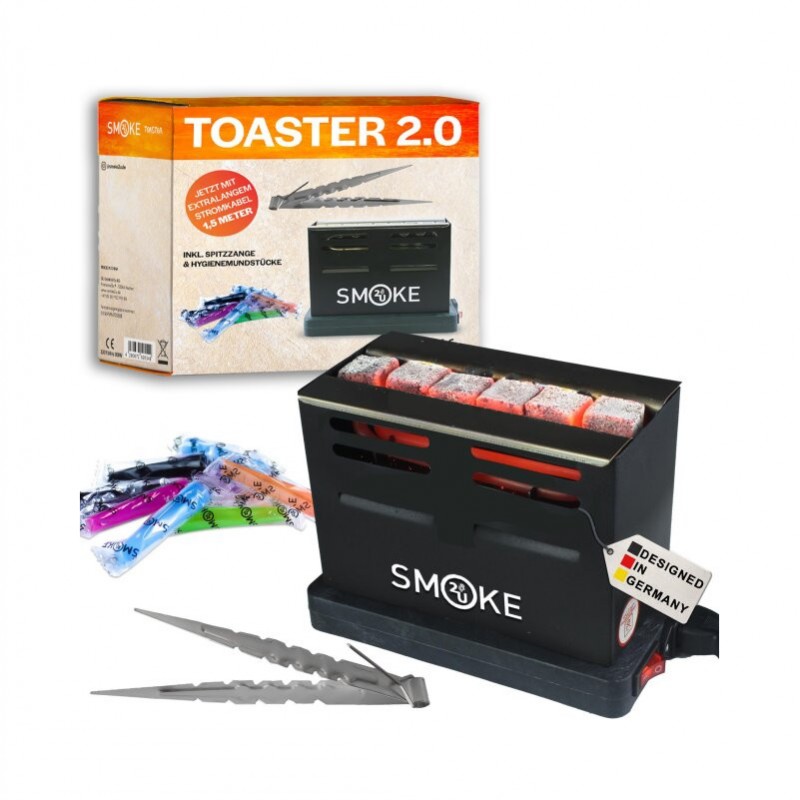 Smoke2u Toaster 2.0 Elektrischer Kohleanzünder 80...