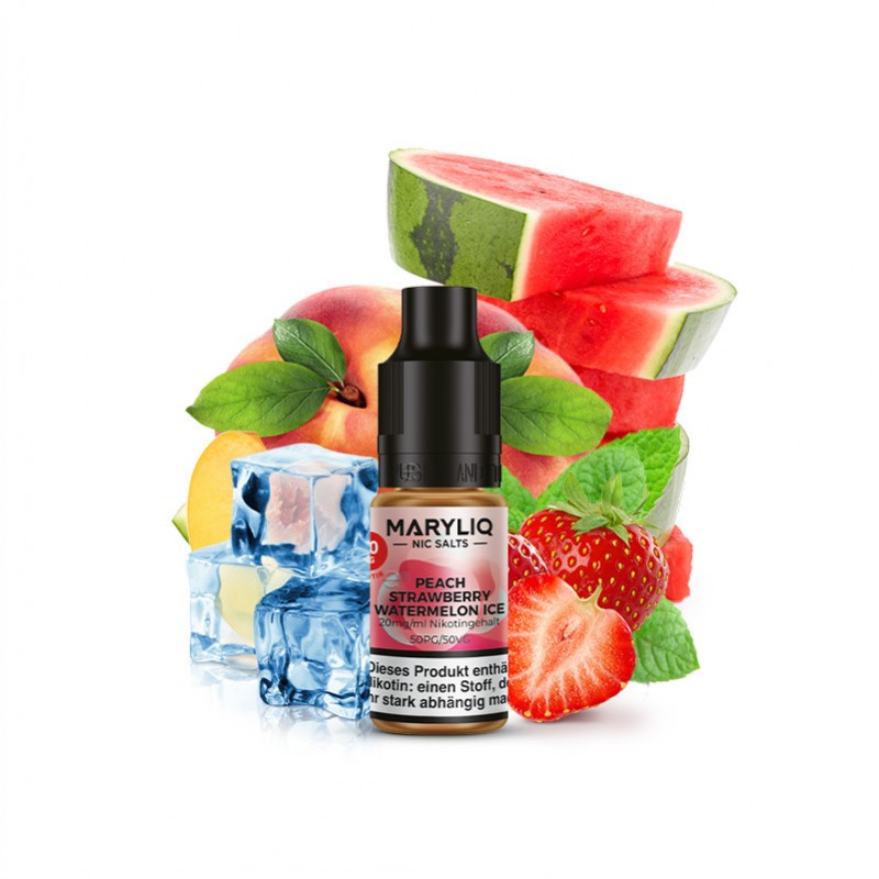 Elfbar Maryliq Peach Strawberry Watermelon Ice Nik...