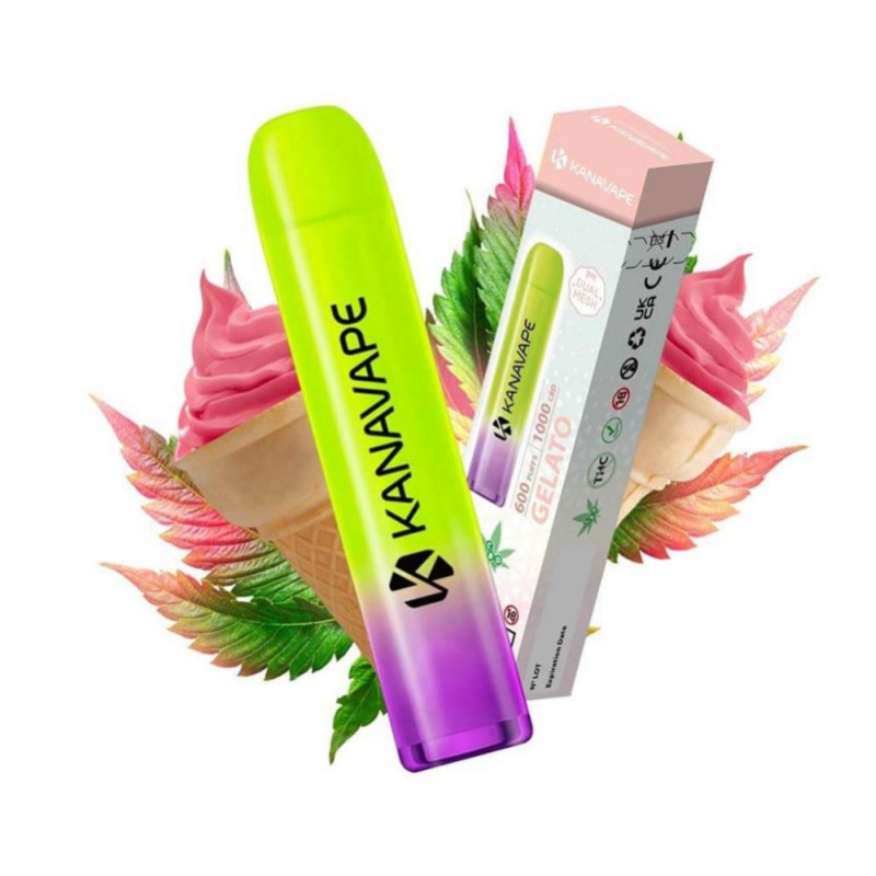 Kanavape 600 Einweg E-Zigarette 10% CBD - Gelato