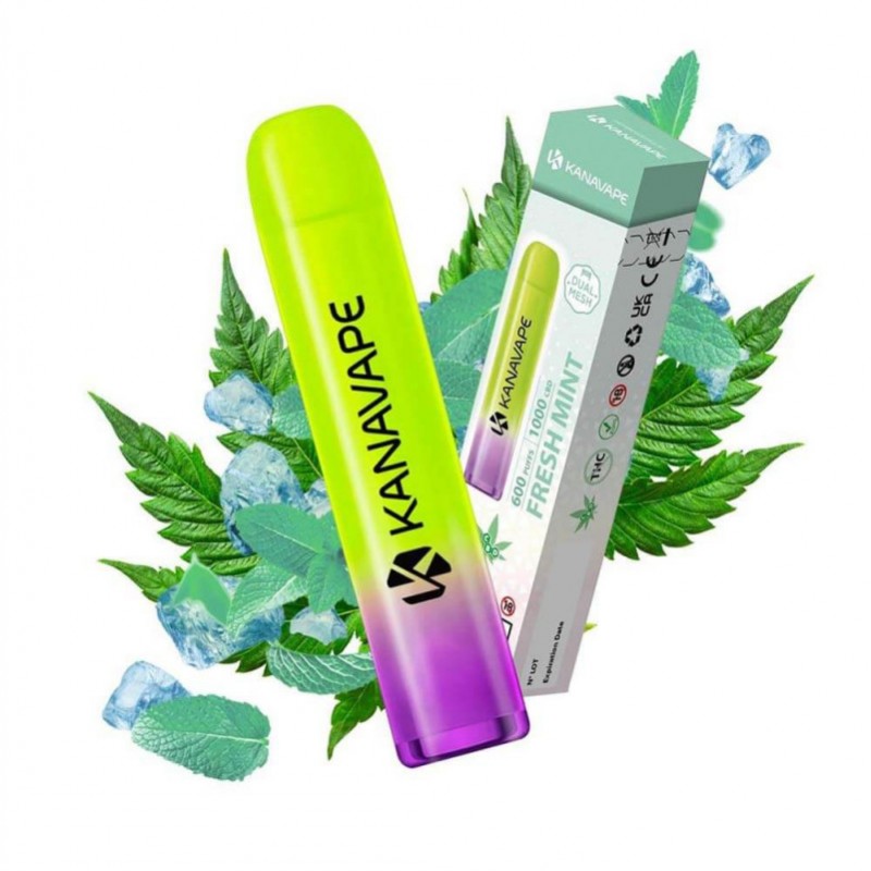 Kanavape 600 Einweg E-Zigarette 10% CBD - Fresh Mi...