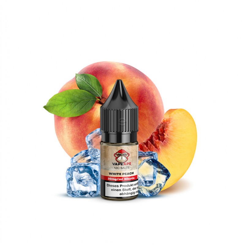 VapeApe White Peach Nikotinsalz Liquid 10ml