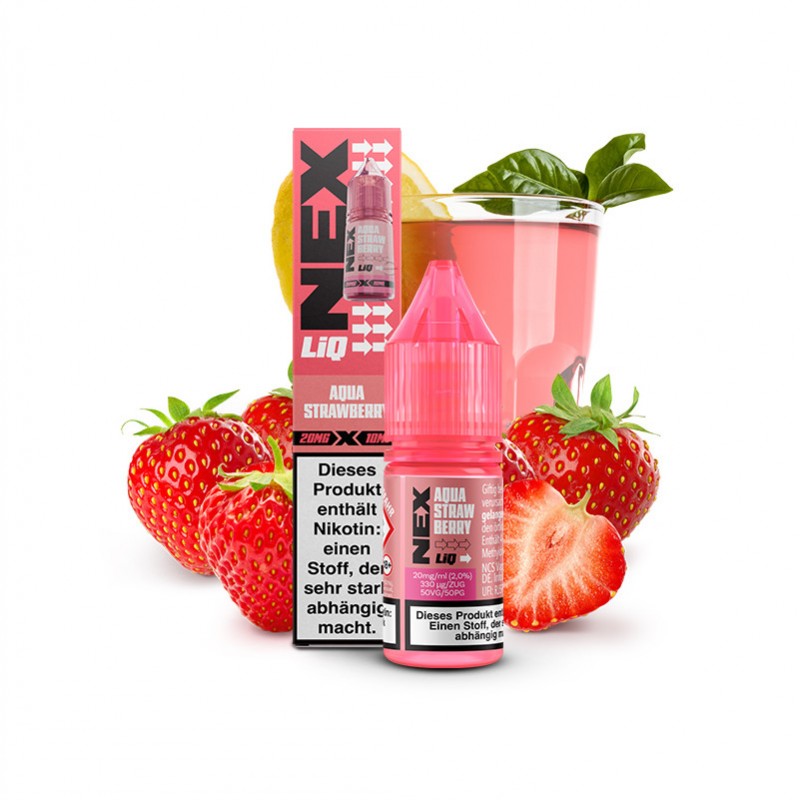 Pod Salt NexLiq Aqua Strawberry Nikotinsalz Liquid...