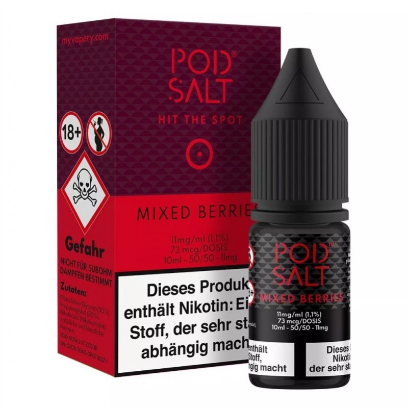 Pod Salt Mixed Berries Nikotinsalz Liquid 10ml 11m...