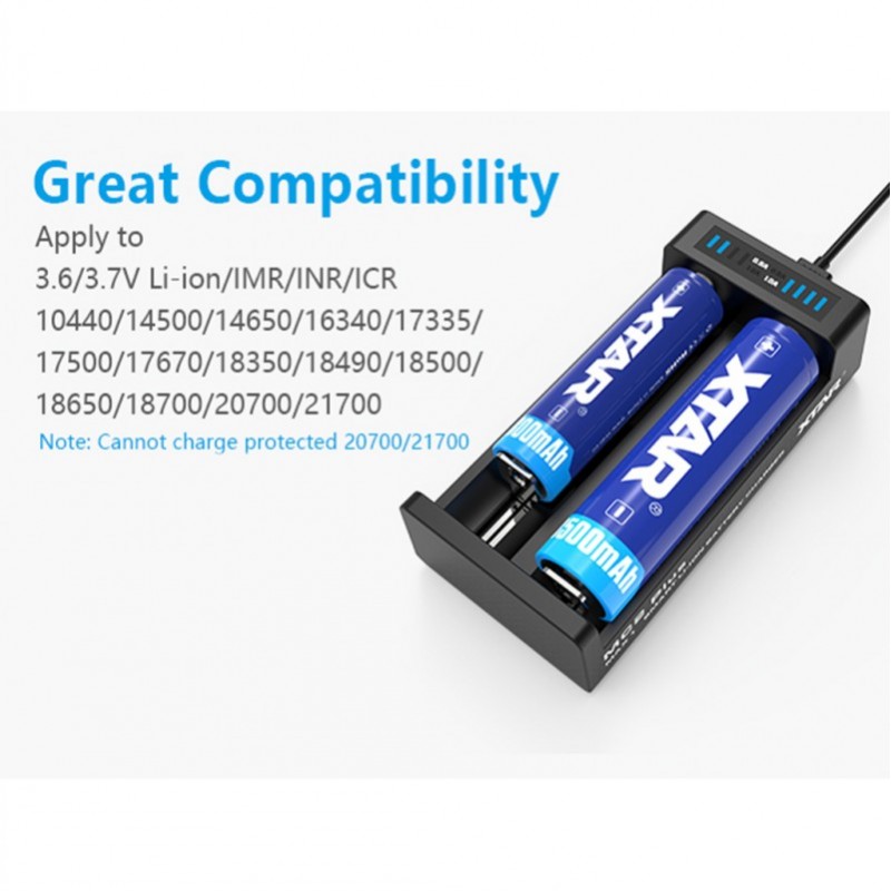 Xtar MC2 Plus - 2 Schacht USB Ladegerät