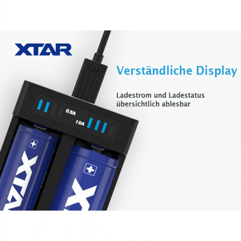Xtar MC2 Plus - 2 Schacht USB Ladegerät