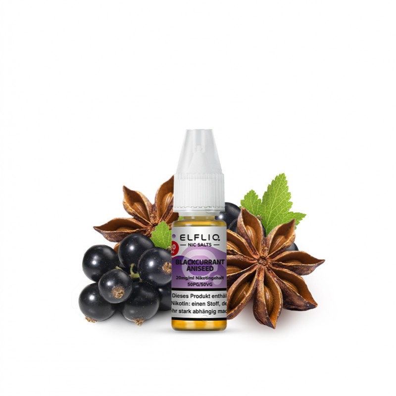 Elfbar Elfliq Blackcurrant Aniseed Nikotinsalz Liq...