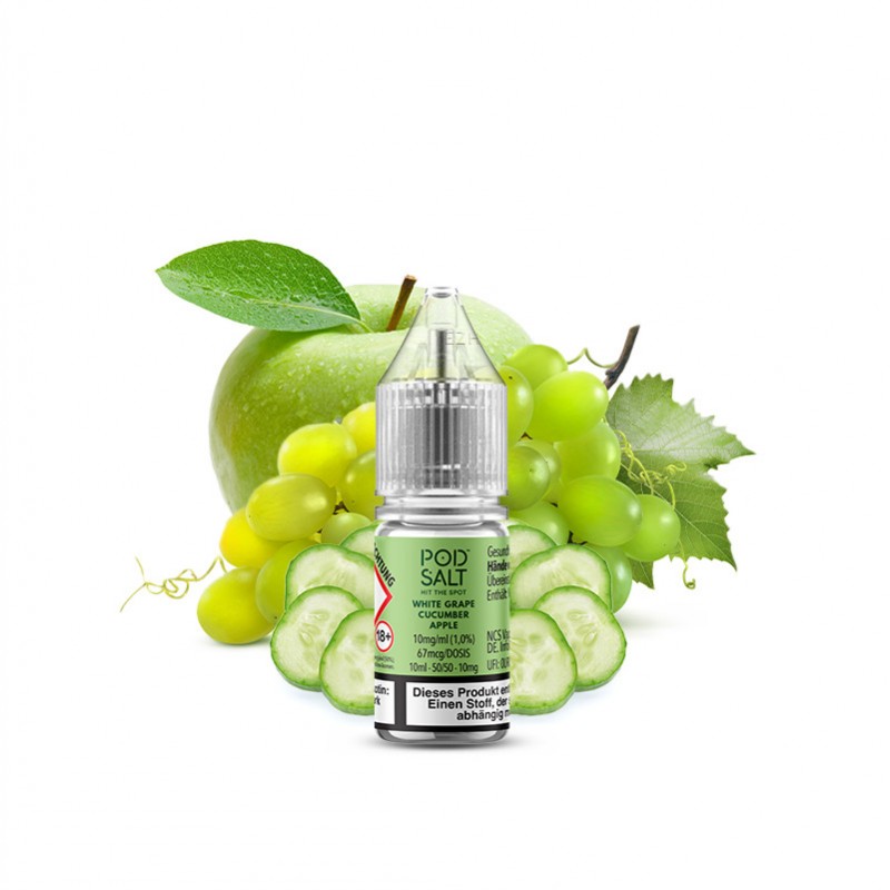 POD SALT XTRA White Grape Cucumber Apple Nikotinsa...