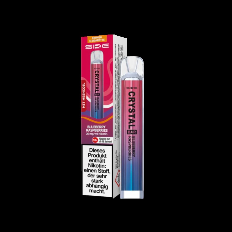SKE Crystal Bar 600 CP Einweg E-Zigarette Blueberr...