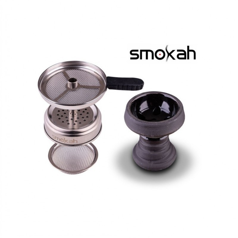 Smokah Steinkopf Kaminset Schwarz