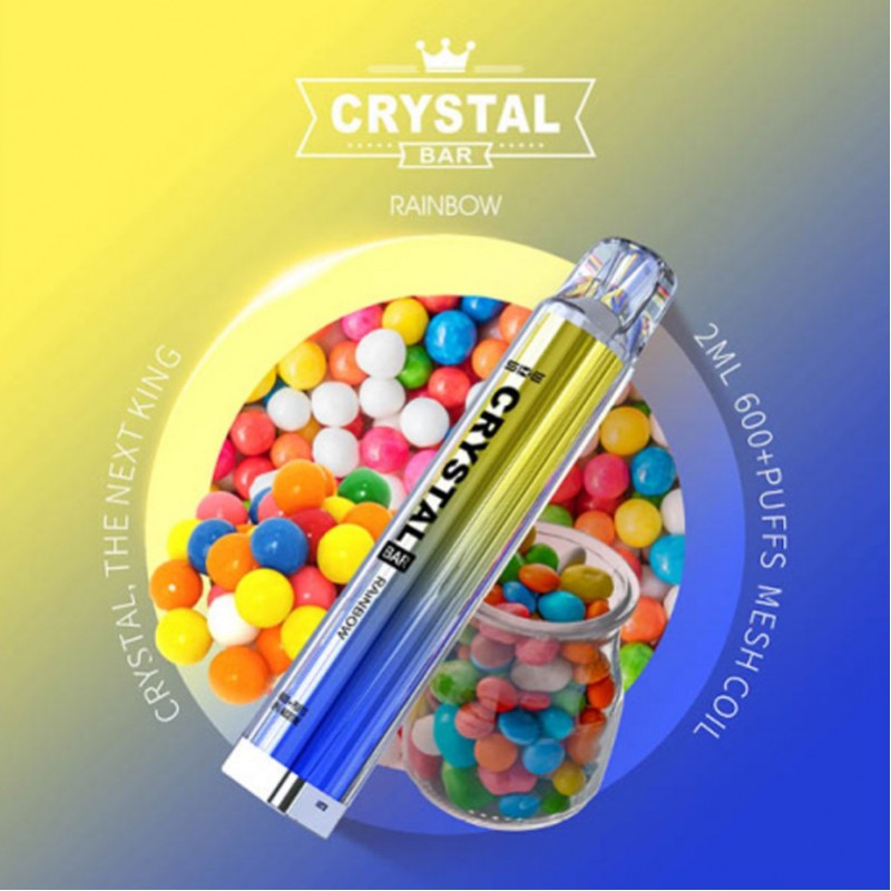 SKE Crystal Bar 600 CP Einweg E-Zigarette Rainbow ...