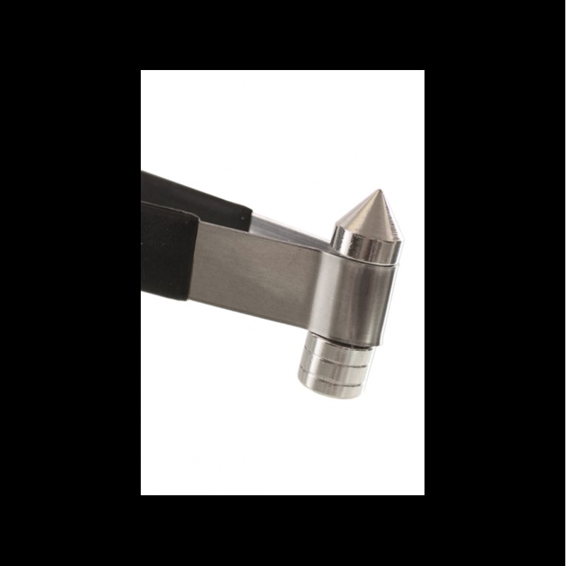 Kaya Silikon Grip Kohlezange Spiky mit Hammer 22cm schwarz