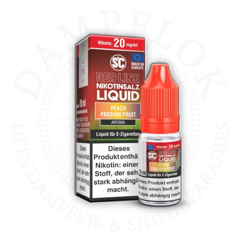 SC Red Line Peach Passion Fruit Nikotinsalz Liquid...