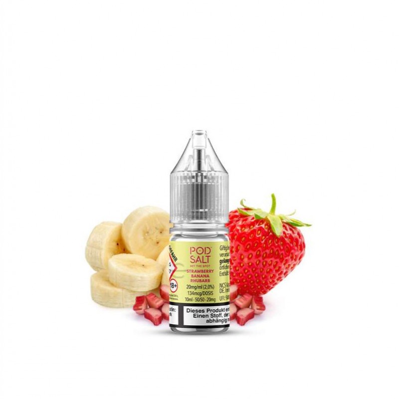 Pod Salt XTRA Strawberry Banana Rhubarb Nikotinsal...