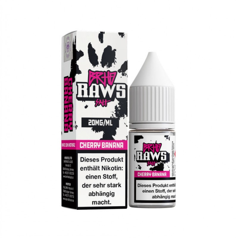 Barehead Raws Cherry Banana Nikotinsalz Liquid 10m...