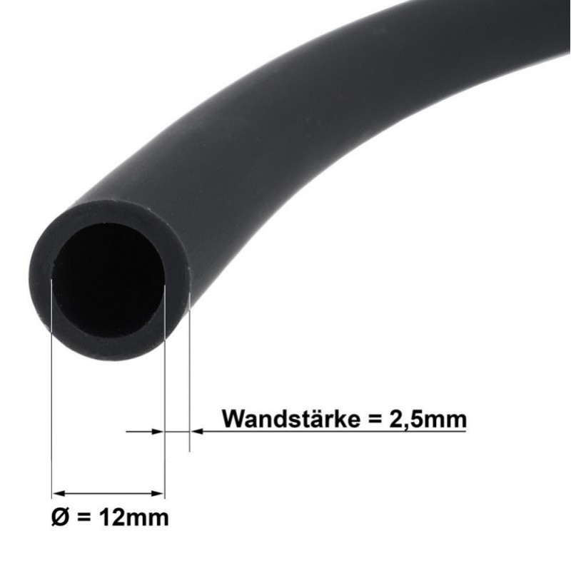 Smokah Soft-Touch Silikonschlauch matt schwarz
