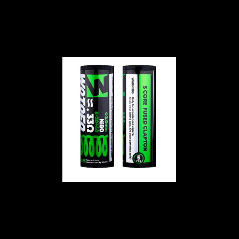 Wotofo Prebuilt Ni80 5 Core Fused Clapton Coil 0.3...