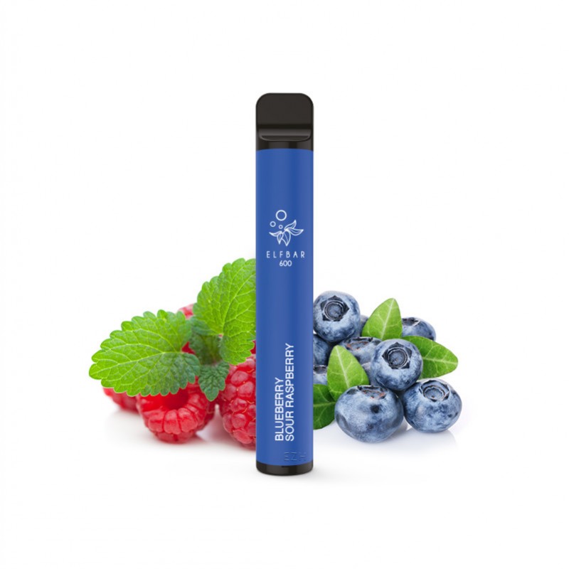 Elfbar 600 Einweg E-Zigarette Blueberry Sour Raspb...