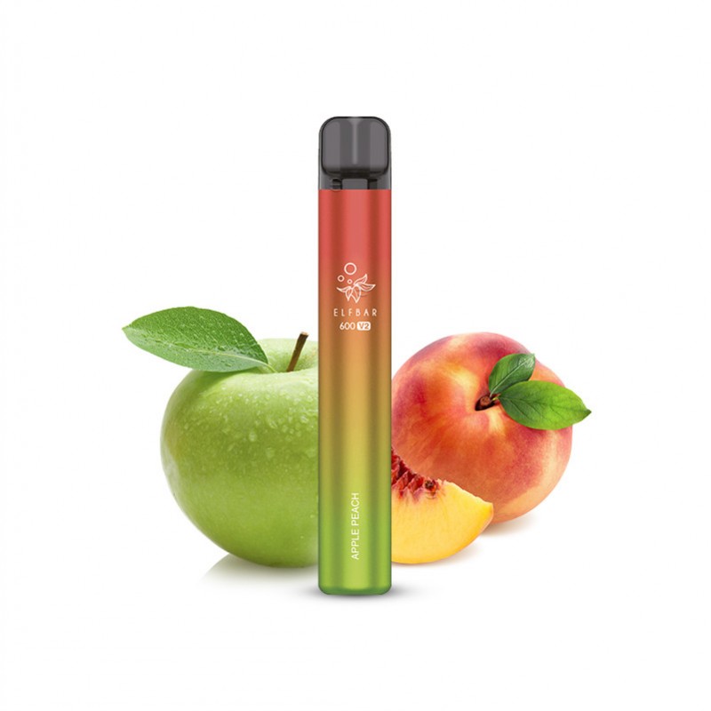 Elfbar 600 V2 CP Einweg E-Zigarette Apple Peach 20...