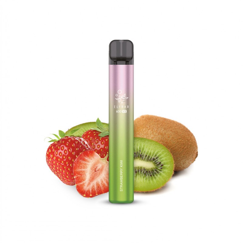 Elfbar 600 V2 CP Einweg E-Zigarette Strawberry Kiw...