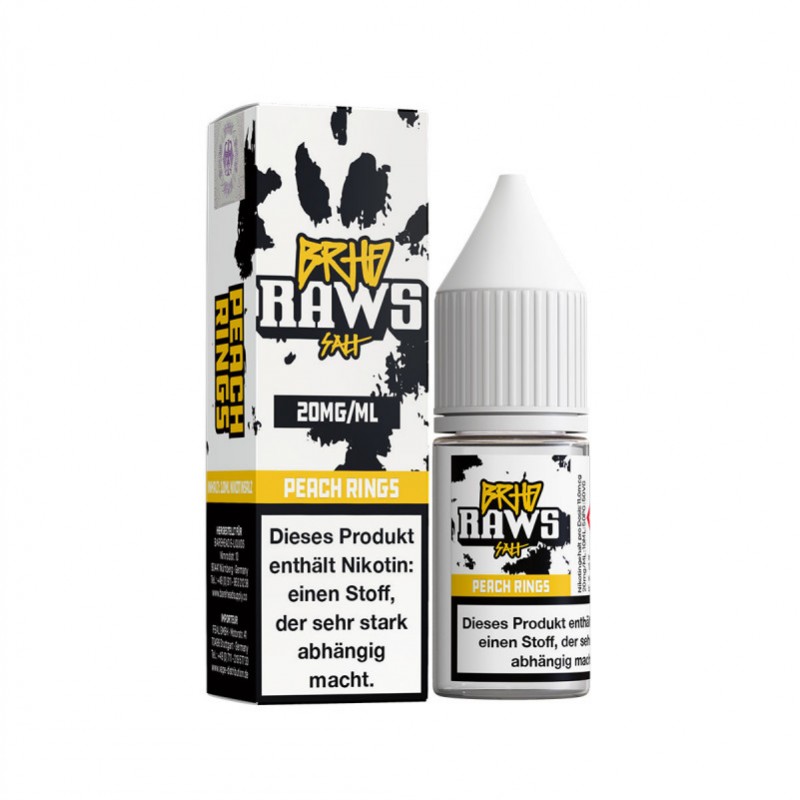 Barehead Raws Peach Rings Nikotinsalz Liquid 10ml