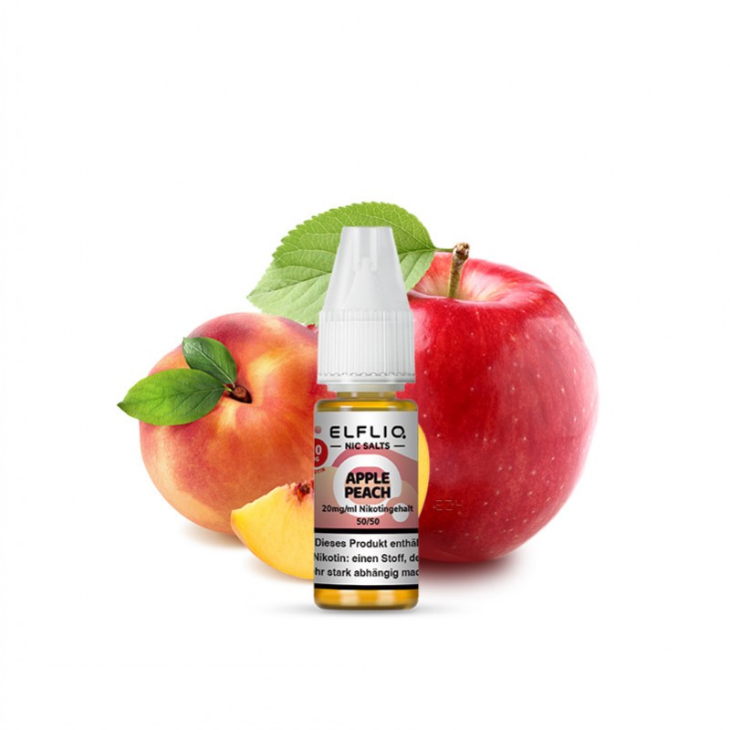 Elfbar Elfliq Apple Peach Nikotinsalz Liquid 10ml
