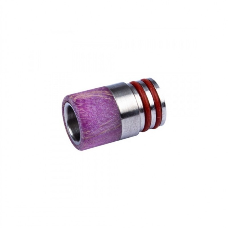 Drip Tip 510 versteinertes Holz gerade - Lila