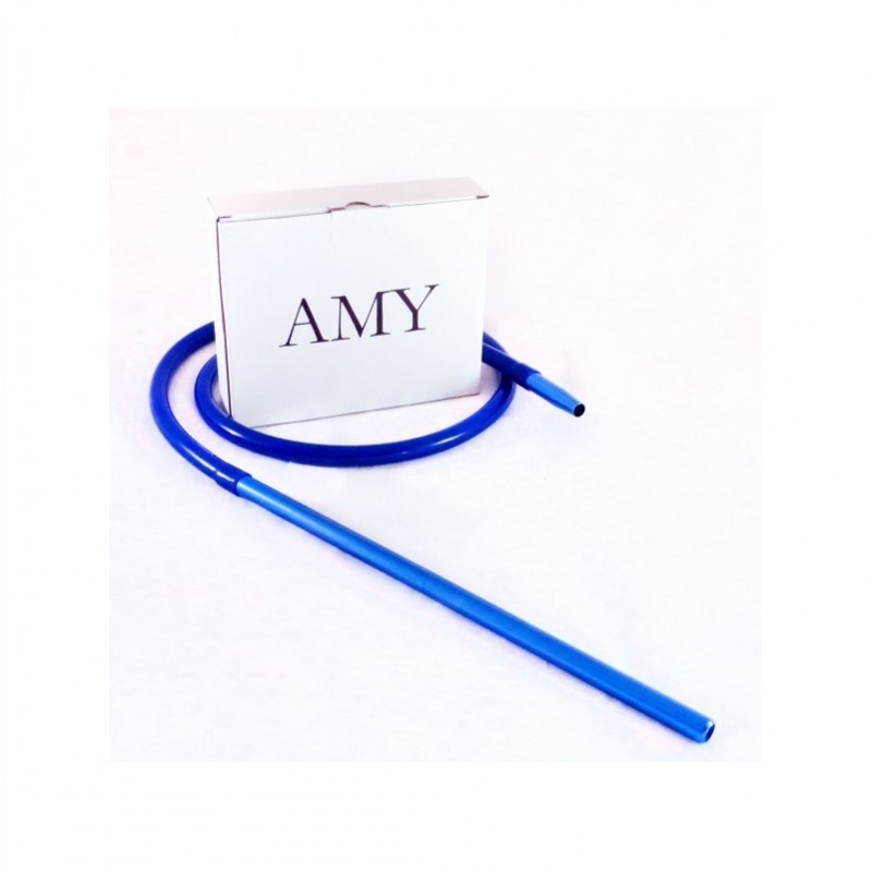AMY Schlauchset mit Alu Mundstück matt - blau