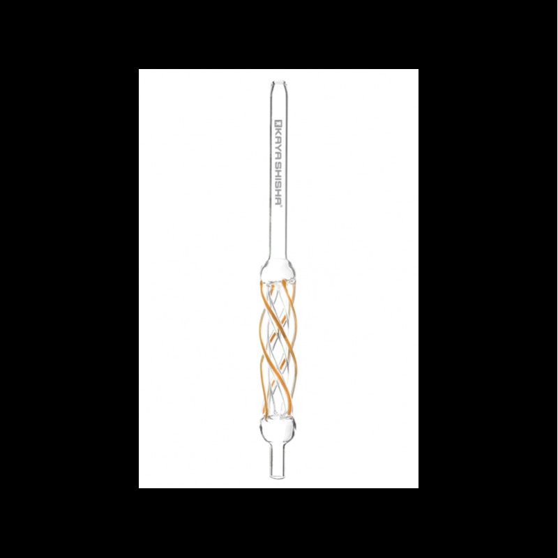 Kaya Curly Glasmundstück Coil Gelb