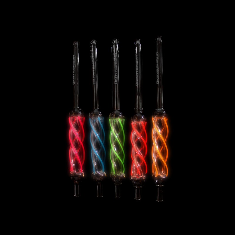 Kaya Curly Glasmundstück Coil Gelb