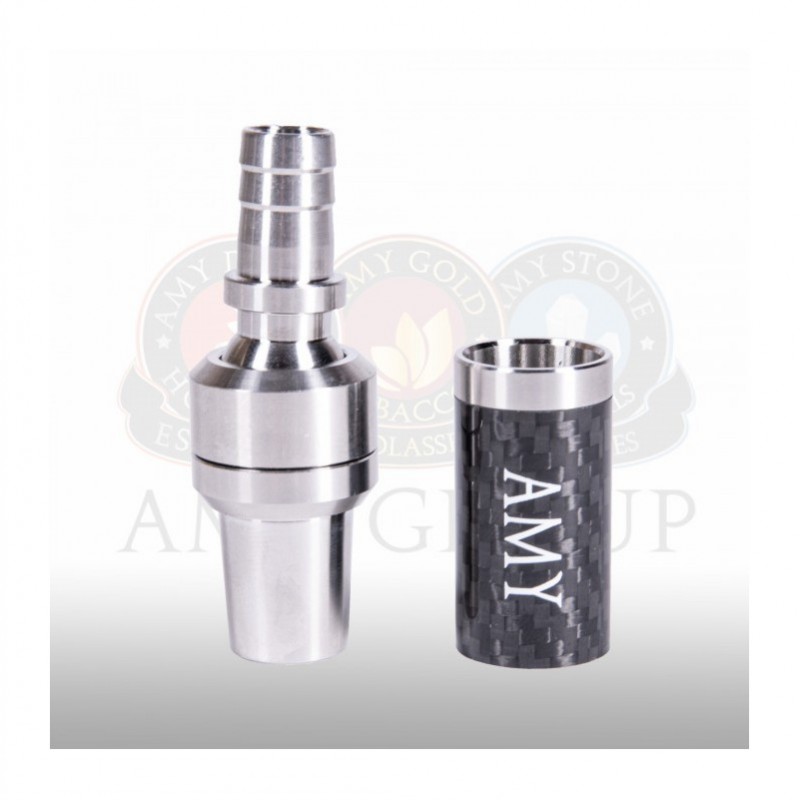 Amy Deluxe Universal Schliffadapter mit Kugelgelenk Edelstahl, Carbon AD010BK