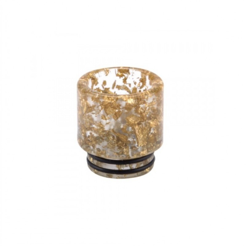 Drip Tip 810 Epoxidharz Goldflocken