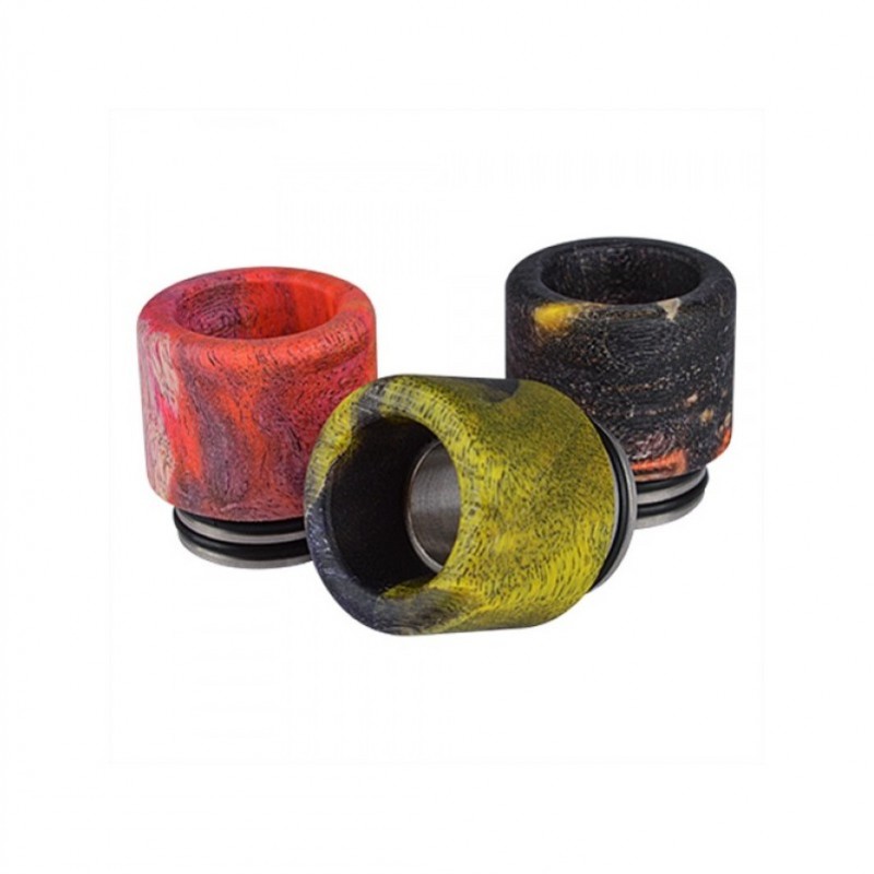 Drip Tip 810 versteinertes Holz, Edelstahl mit Dic...