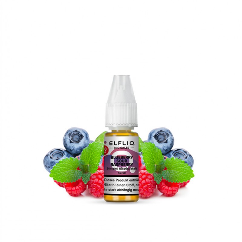 Elfbar Elfliq Blueberry Sour Raspberry Nikotinsalz...