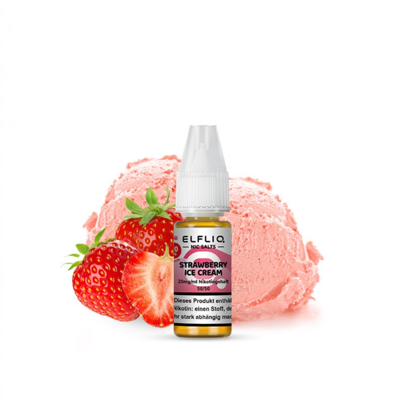 Elfbar Elfliq Strawberry Ice Cream Nikotinsalz Liq...