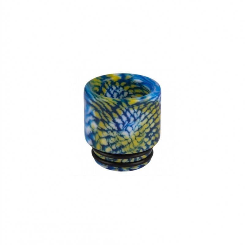 Drip Tip 810 Epoxidharz Drachenhaut gerade - Blau/...