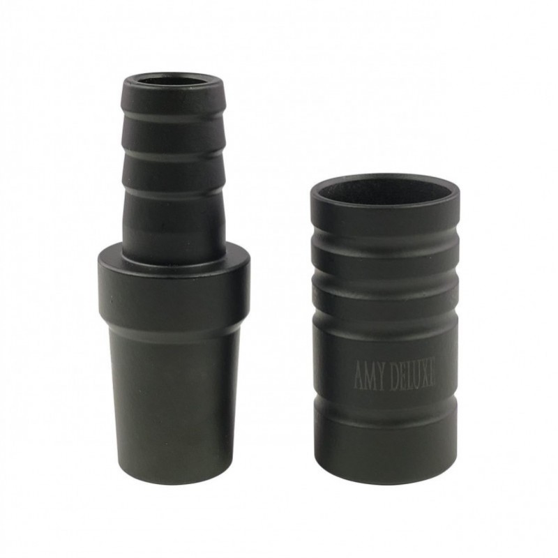 Amy Deluxe Aluminium Schlauchadapter 18/8 - Schwar...