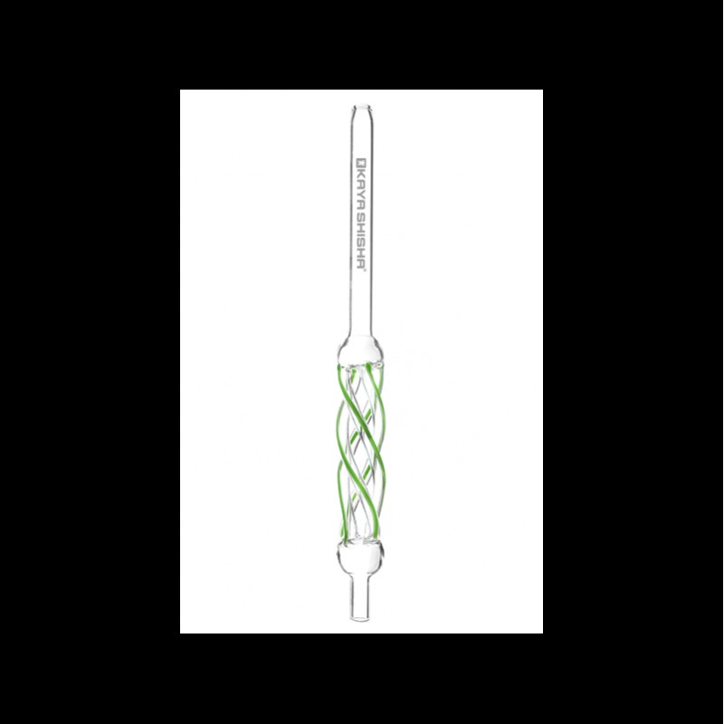 Kaya Curly Glasmundstück Coil Grün