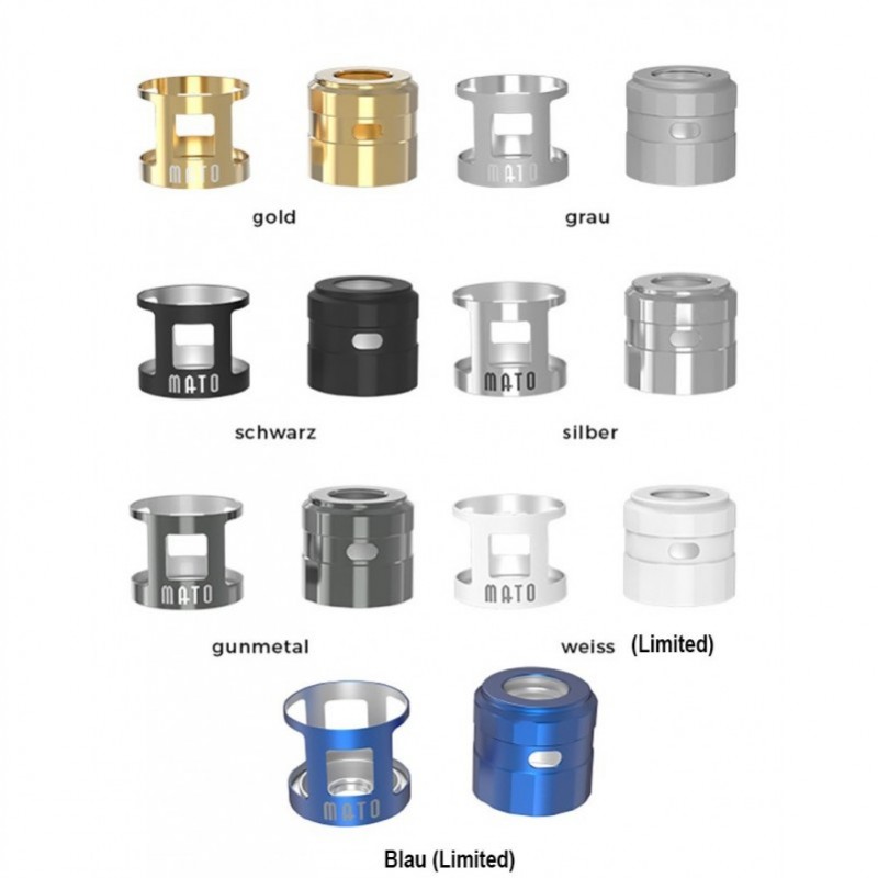 Vandy Vape Mato RDTA Tankshield und Topcap - Silbe...