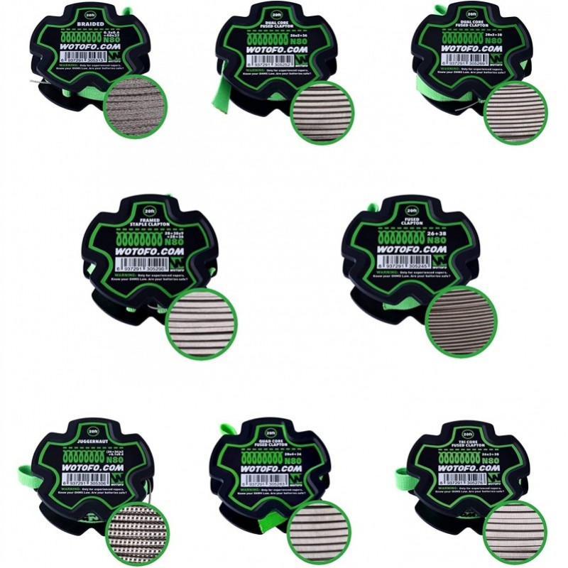 Wotofo Dual Core Fused Clapton Draht Spule