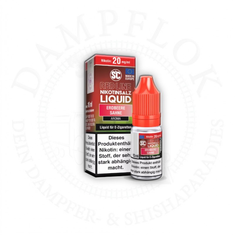 SC Red Line Erdbeere Sahne Nikotinsalz Liquid 10ml