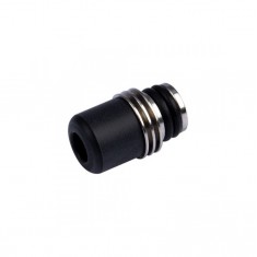 Drip Tip 510 Acryl Edelstahl kurz abgerundet Ocker