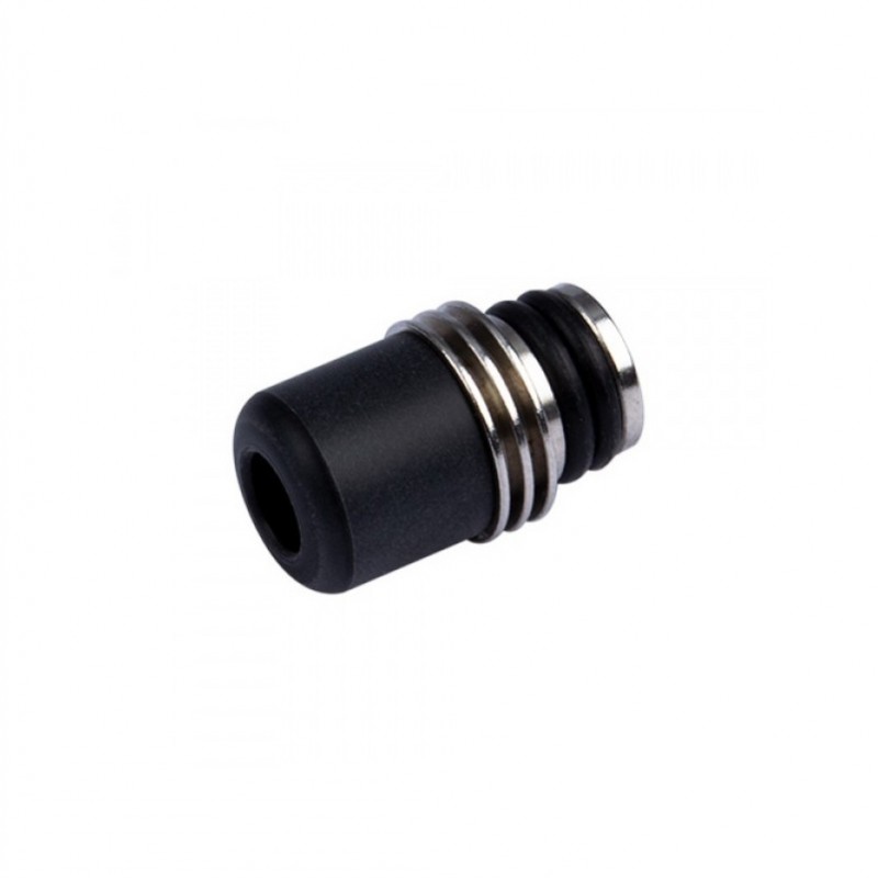 Drip Tip 510 Acryl Edelstahl kurz abgerundet Ocker